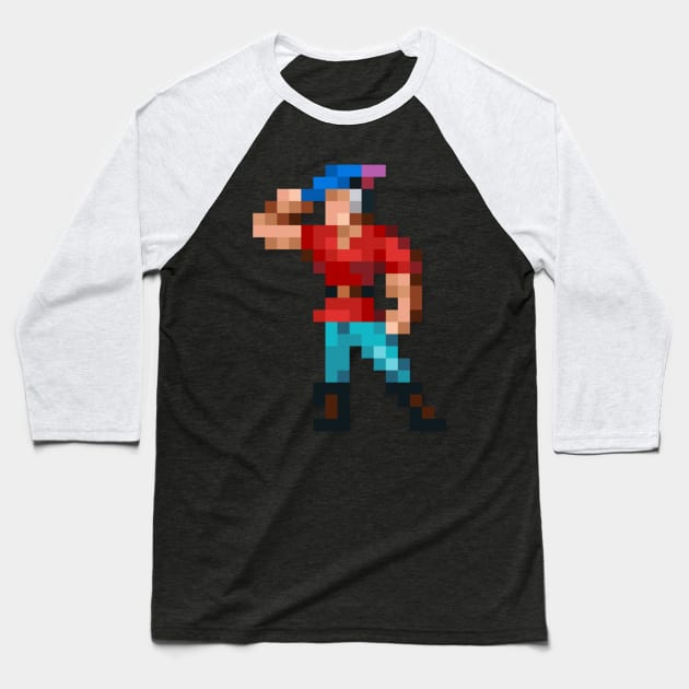 Graham low-res pixelart Baseball T-Shirt by JinnPixel